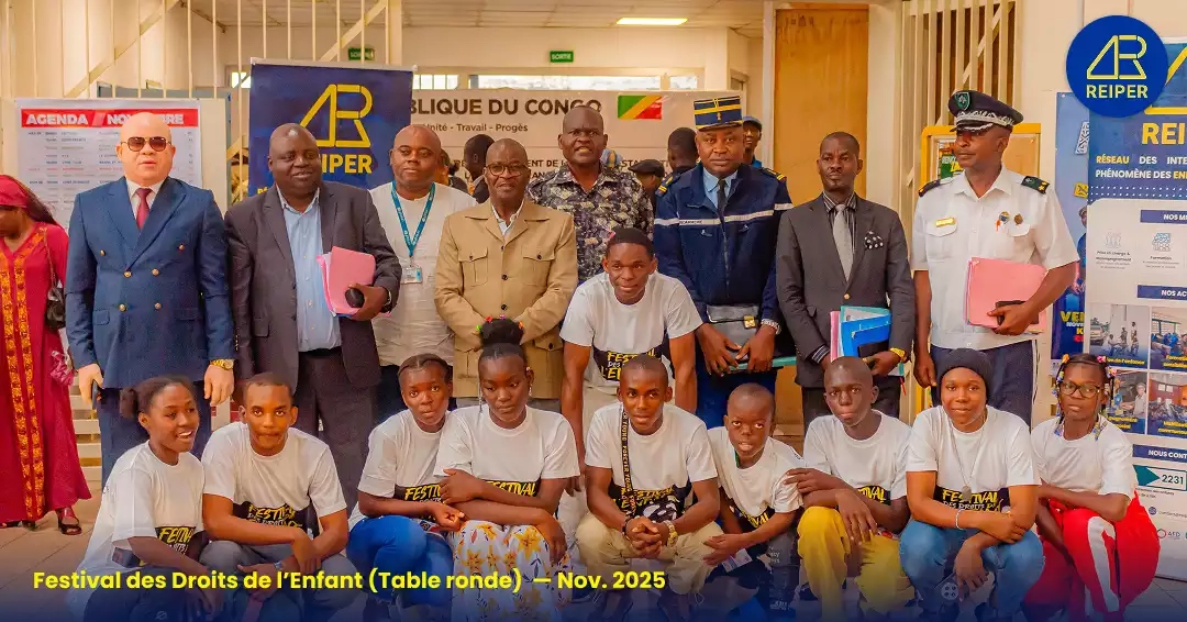 Deux journées d’engagement pour les droits des enfants en situation de rue à Brazzaville, dans le cadre du Festival des Droits de l’Enfant.